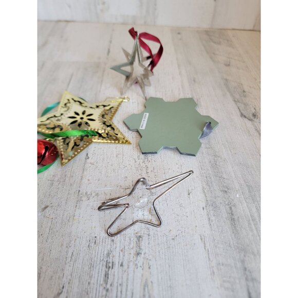 Unique vintage star ornament Xmas set variety snowflake - Picture 6 of 7